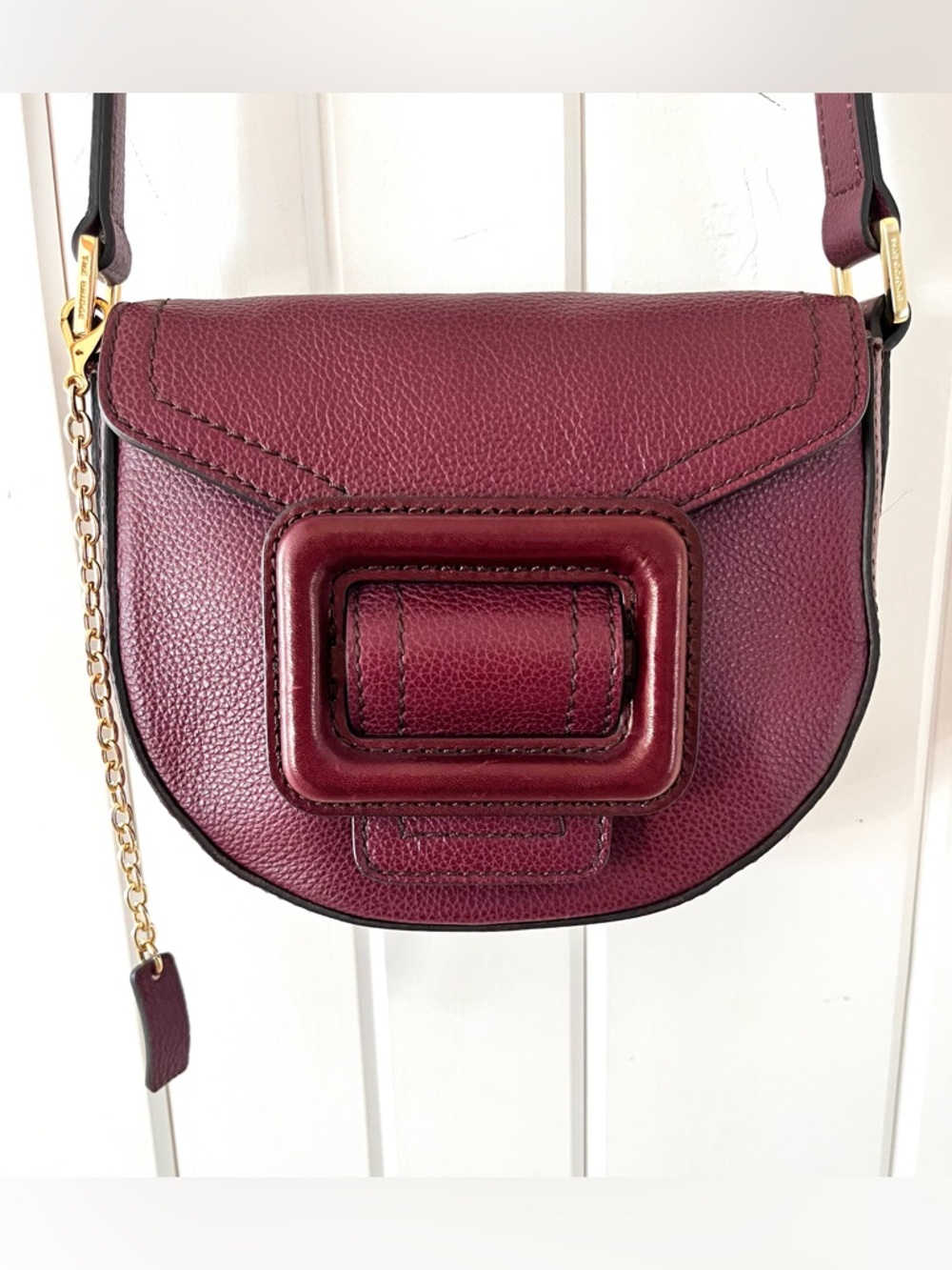 The Bridge Garnet Italian Cross-Body Bag